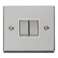 Click Polished Chrome 2 Gang 2 Way Light Switch - VPCH412WH