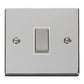 Click Polished Chrome 1 Gang Intermediate Switch - VPCH425WH