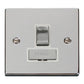 Click Polished Chrome 13A Switched Fused Spur - VPCH751WH