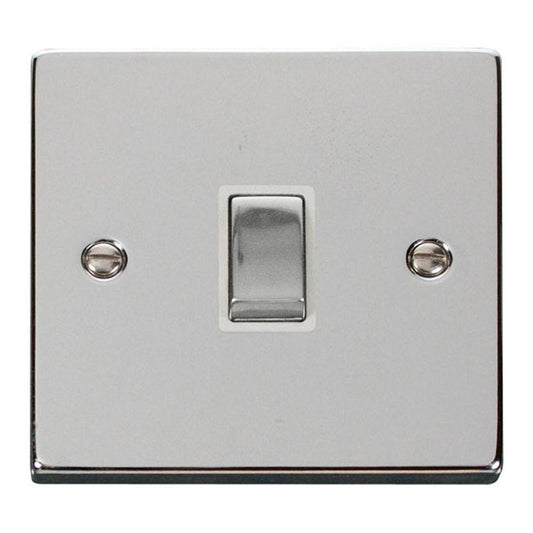 Click Polished Chrome 20A Double Pole Socket - VPCH722WH