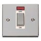Click Polished Chrome 1 Gang 45A Double Pole Switch With Neon - VPCH501WH