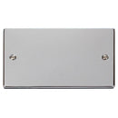 Click Polished Chrome 2 Gang Black Plate - VPCH061