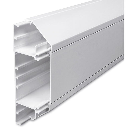 Univolt SLC50/170 50 x 170mm 3m 3 Compartment Dado Trunking Length