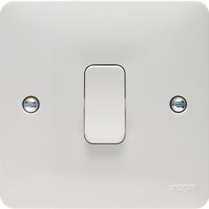 Hager 1 Gang 1 Way Light Switch - WMPS11