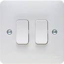 Hager 2 Gang 2 Way Light Switch - WMPS2