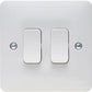 Hager 2 Gang 2 Way Light Switch - WMPS2