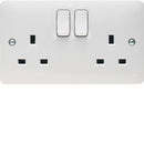 Hager Double Socket - WMSS82