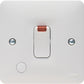 Hager 20A Double Pole Switch With LED Indicator & Flex Outlet - WMDP84FON