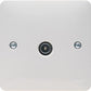Hager Single Coaxial TV Male Socket Outlet - WMTVM