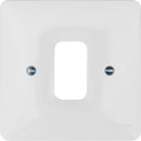 Hager WMGP1 1 Gang White Moulded Grid Plate