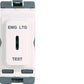 Hager 20A Double Pole Key Switch Marked 'em Ltg Test' - WMGKS/EL