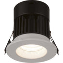 Globo Brushed White Recessed Cool White Downlight
