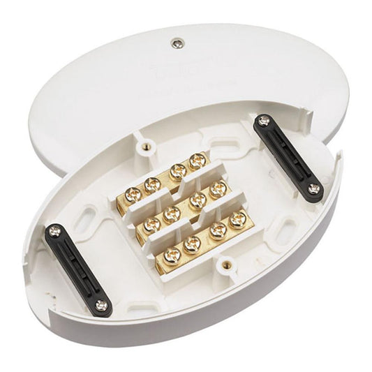 Click Essentials 60A Junction Box 3 Terminal - White