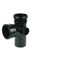 Floplast 110MMX100MM PVC-U Branch 90 Degree Black Single Socket (SP190B)