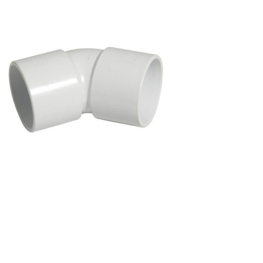 Floplast 40MM ABS bend 45 Degree White (WS19W) Pack Of 5