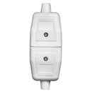 Masterplug NC103W White 3 Pin Heavy Duty Non Reversible in Line Rubber Connector
