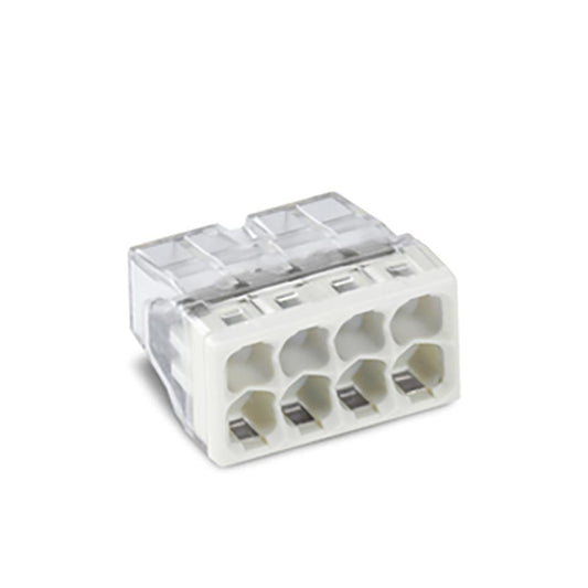 Wago 2273-208 8 Way Compact Push Wire Connector - Light Grey - Box of 50