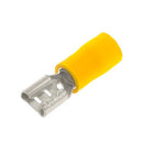 Unicrimp QYPO63F 6.3mm Female Push-on Terminal Bag of 100 - Yellow