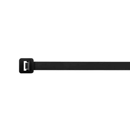 Unicrimp QTB300S 300mm X 4.8mm Cable Tie - Black - Pack Of 100