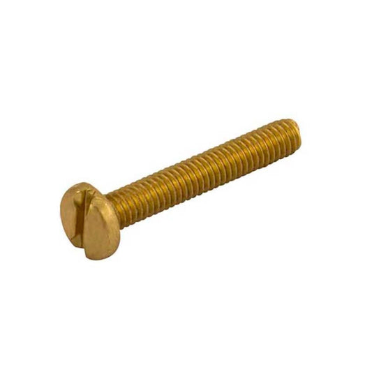 Unicrimp QMS4-12B M4 X 12mm Brass Panhead Machine Screw - Pack Of 100