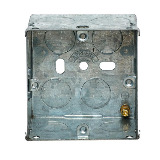 Appleby SB618 1 Gang 47mm Flush Metal Back Box