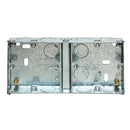 Appleby SB676 2 x 1 Gang 25mm Dual Flush Metal Back Box