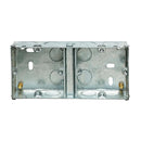Appleby SB636 2 x 1 Gang 35mm Dual Flush Metal Back Box