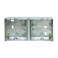 Appleby SB636 2 x 1 Gang 35mm Dual Flush Metal Back Box