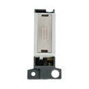 Click Minigrid MD047WHSC 13A Ingot Fused FCU Module - White - Satin Chrome