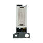Click Minigrid MD047WHSC 13A Ingot Fused FCU Module - White - Satin Chrome