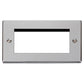 Click Deco VPCH312 2 Gang New Media Unfurnished Plate - 4 Apertures - Polished Chrome