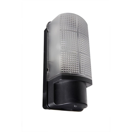 Robus Whitestar IP44 60W Bulkhead with Photocell - Black