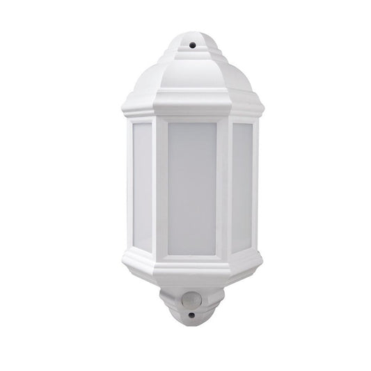 Robus Kerry LED Half Lantern with PIR White 7W - RKE00740PIR-01