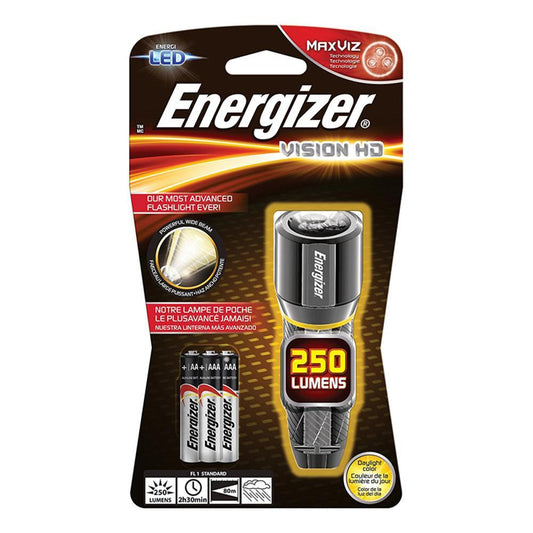 Energizer S12116 3 x AAa Vision Hd Performance Metal LED Flashlight