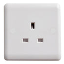 Deta Vimark Curve 13A Single Unswitched Socket - VC1206