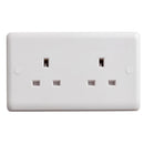 Deta Vimark Curve VC1208 13A 2 Gang Unswitched Socket