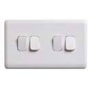 Deta Vimark Curve VC1244 10A 4 Gang 2 Way Plate Switch