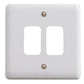 Deta Vimark Curve G2702 2 Gang Grid Plate