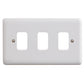 Deta Vimark Curve G2703 3 Gang Grid Plate