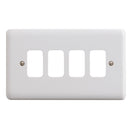 Deta Vimark Curve G2704 4 Gang Grid Plate