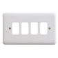Deta Vimark Curve G2704 4 Gang Grid Plate