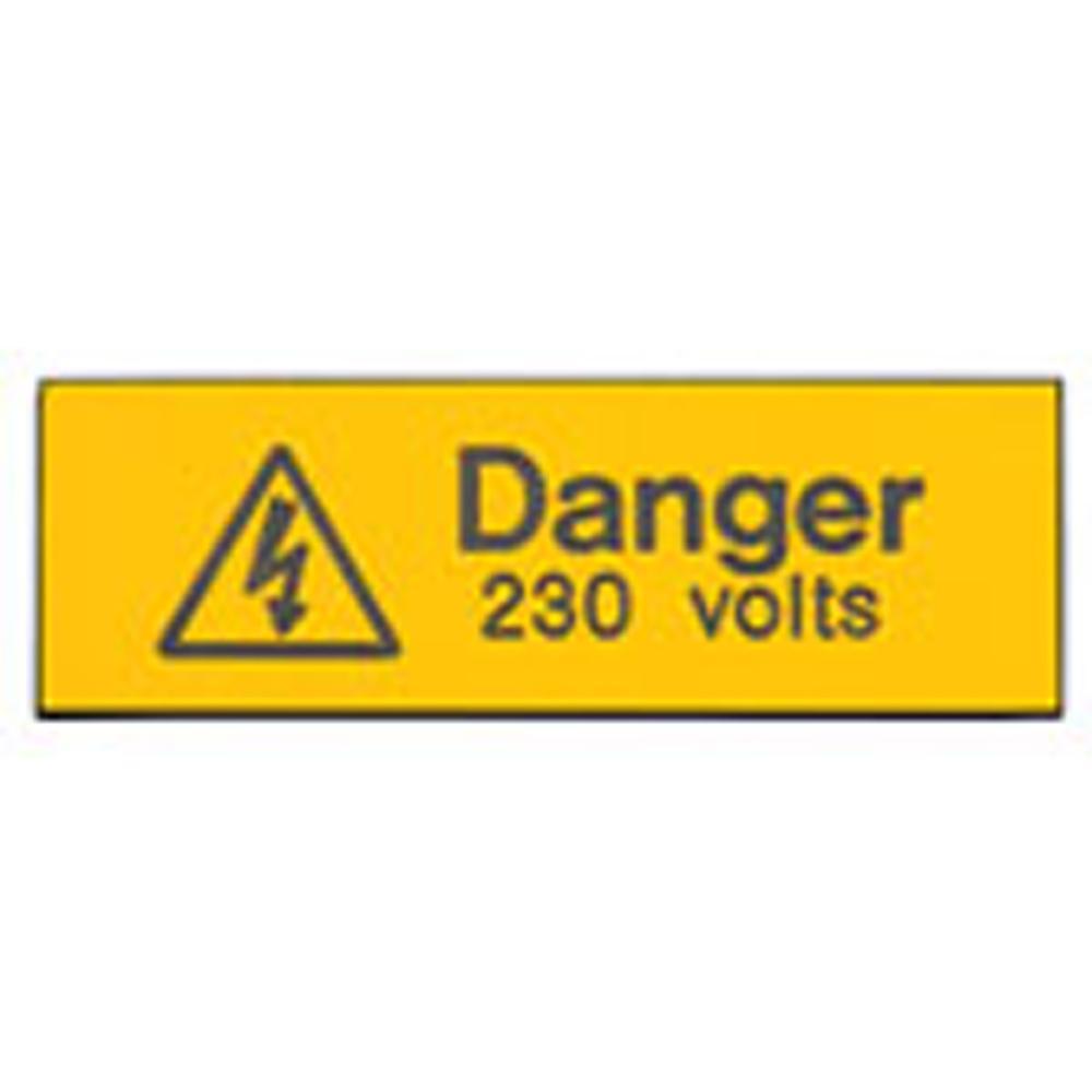 Industrial Signs IS1105EN Rigid Engraved - Danger 230 Volts Sign