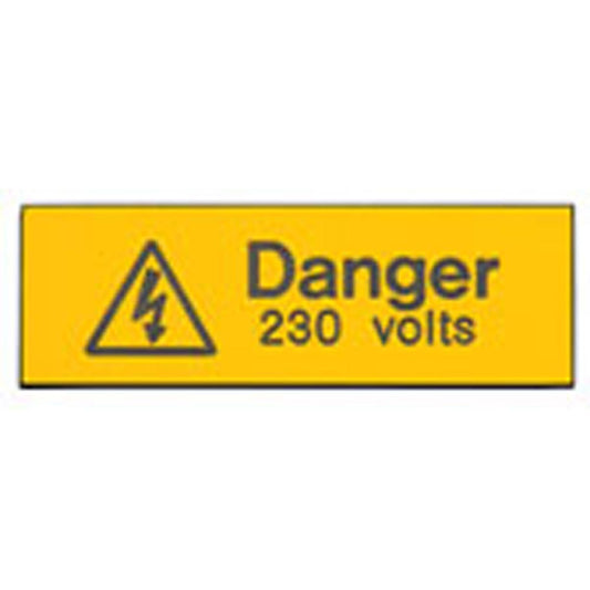 Industrial Signs IS1105EN Rigid Engraved - Danger 230 Volts Sign
