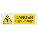 Industrial Signs IS3610SA Self Adhesive Vinyl - Danger High Voltage Sign