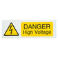 Industrial Signs IS3610SA Self Adhesive Vinyl - Danger High Voltage Sign