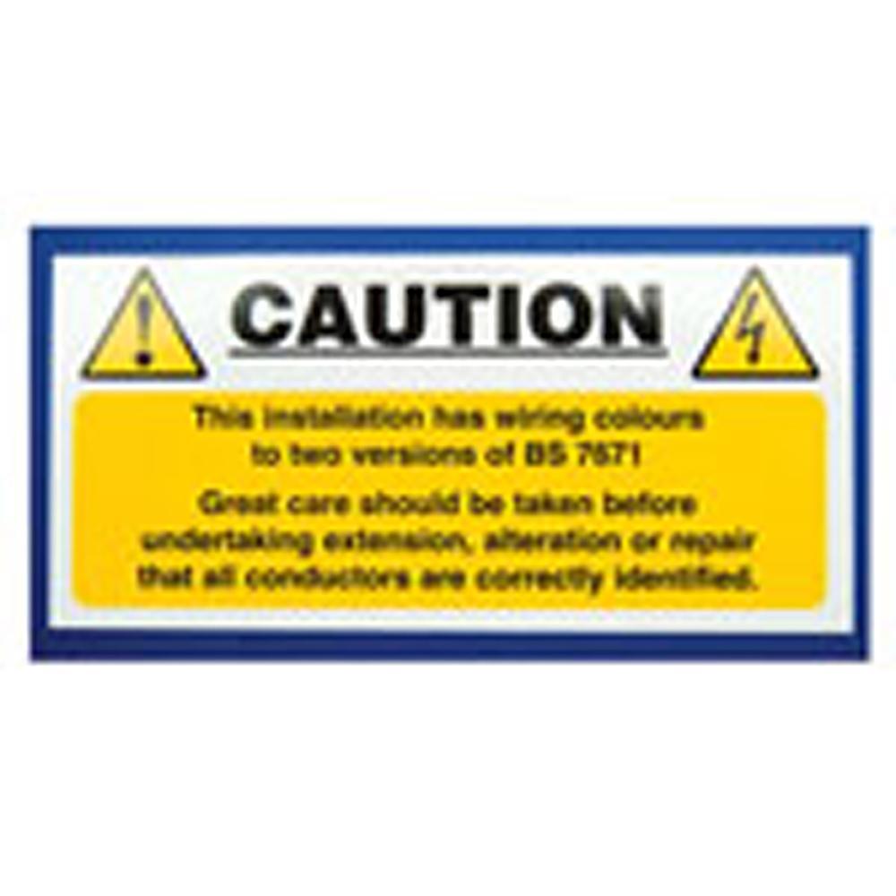 Industrial Signs IS5810SA Self Adhesive Vinyl - Mixed Cable Notice