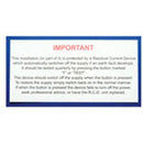 Industrial Signs IS5710SA Self Adhesive Vinyl - RCD Test Labels