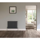 Stelrad Softline 3 Column Concept Radiator K3 Horizontal Anthracite - 600 x 1042 mm