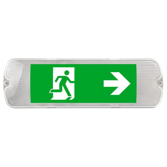 Kosnic EESN0105S65/S Self Test Eco Version Emergency Light and Exit Sign - 6500K