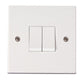 Click Polar 10AX 2 Gang 2 Way Plate Switch